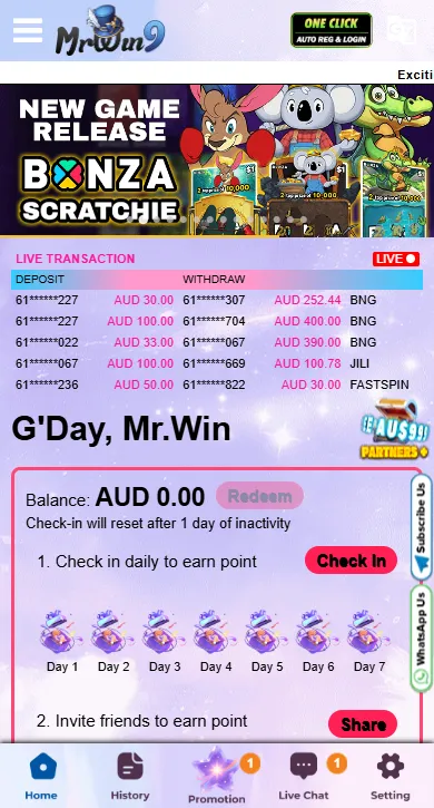 MrWin9 Mobile App